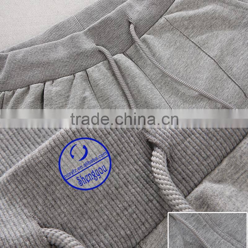 2015 new design grey women blank jogger pants