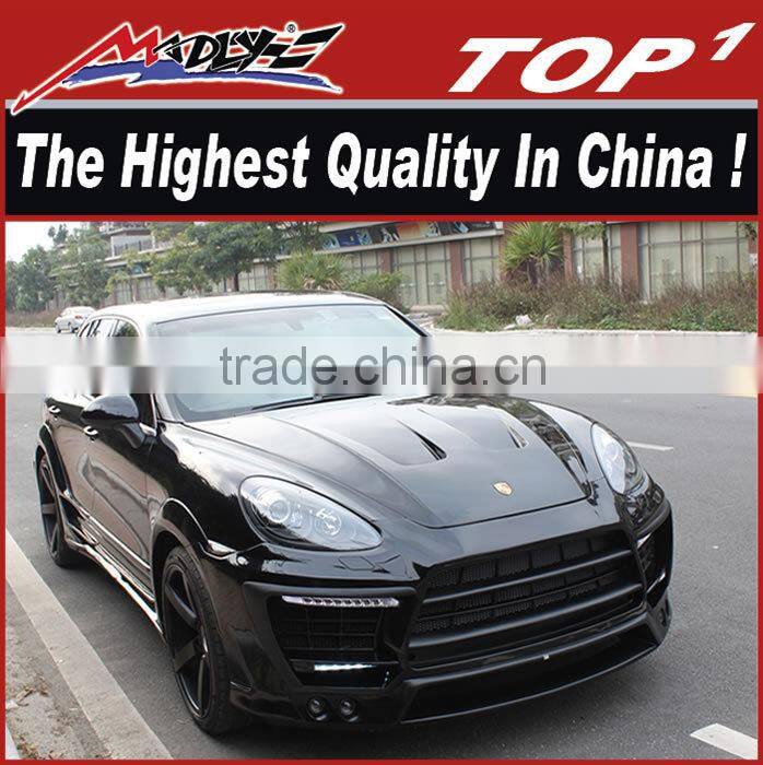 PU and Carbon body kit for Porsche Cayenne 958 body kits for Cayenne 958 TURBO body kits M style With 6 Exhaust 2011-2014 Year
