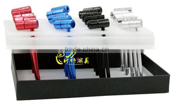 GT02089 The hammer shape mix color al metal smoking pipe