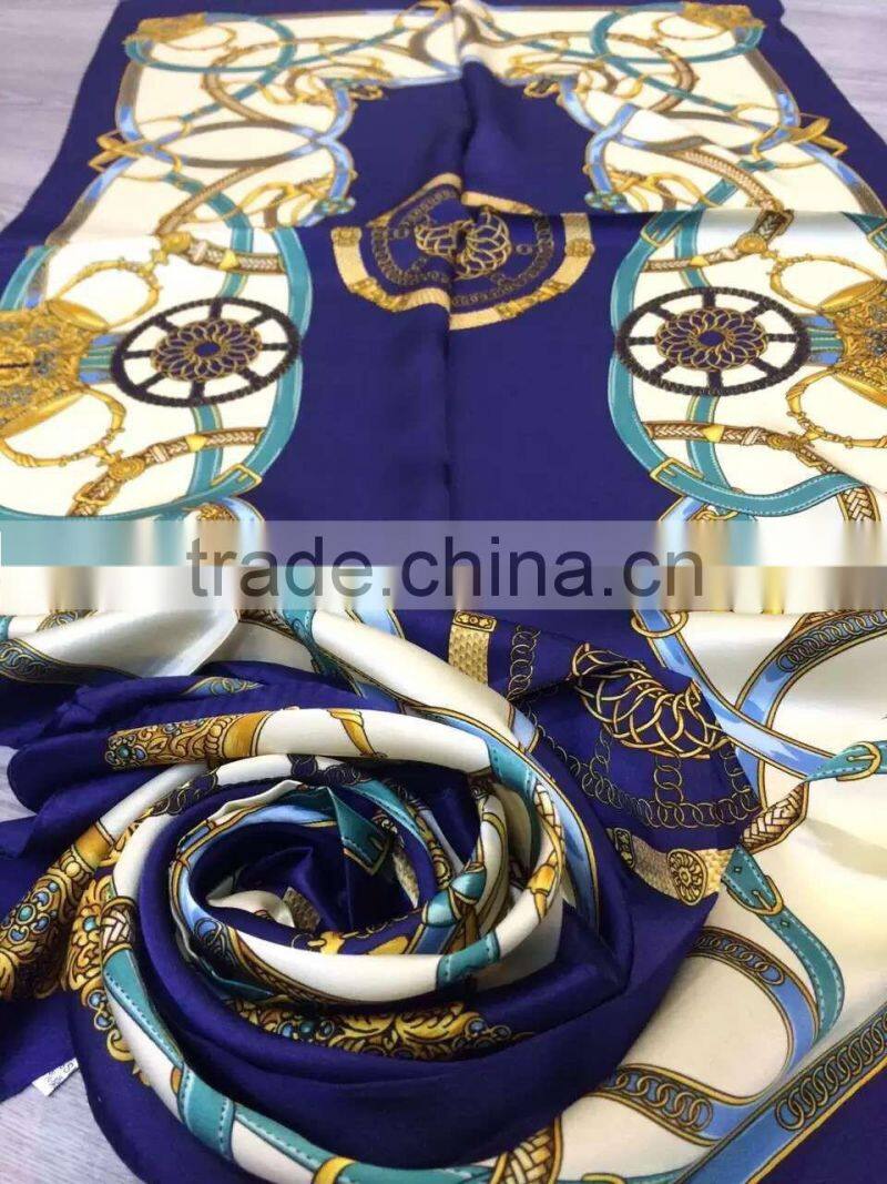 High Quality Customizable Digtial Printed Polyester Scarf Fashionable