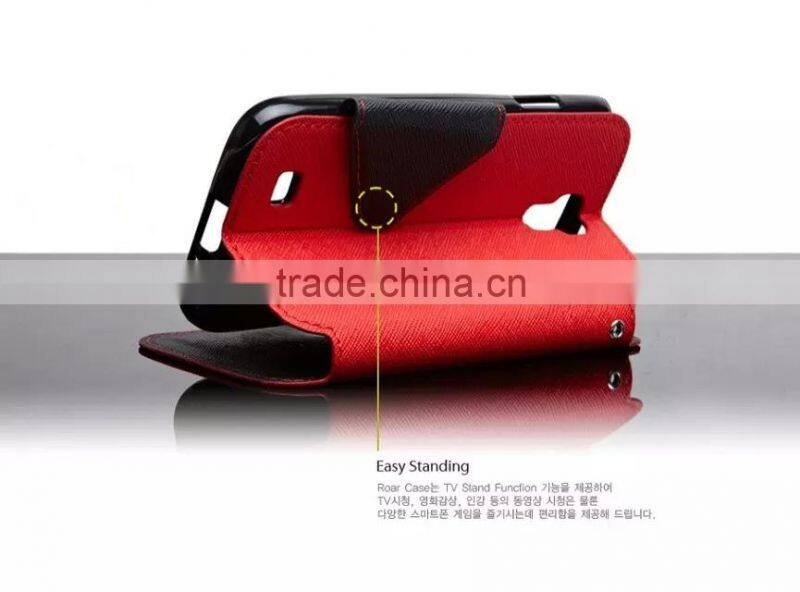 Good Quality Mobile Phone Leather Flip Cover Case For Sony Z3 Mini M55W With Stand Function