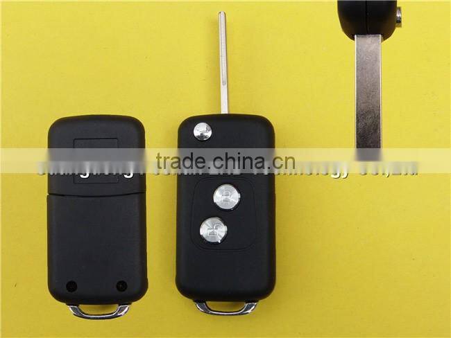 Upgrade Remote Flip 2 Button Key Shell Replacement Peugeot 407