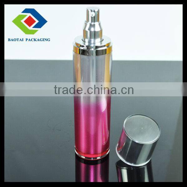 15ml/30ml/50ml/120ml Forsted Acrylic Cylindrical Round Lotion Pump bottle
