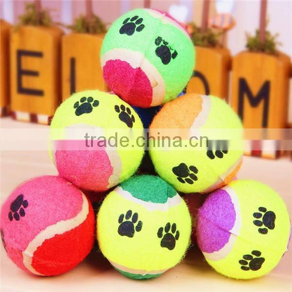 pet cotton tennis pet toy tennis ball factory bulk pet ball