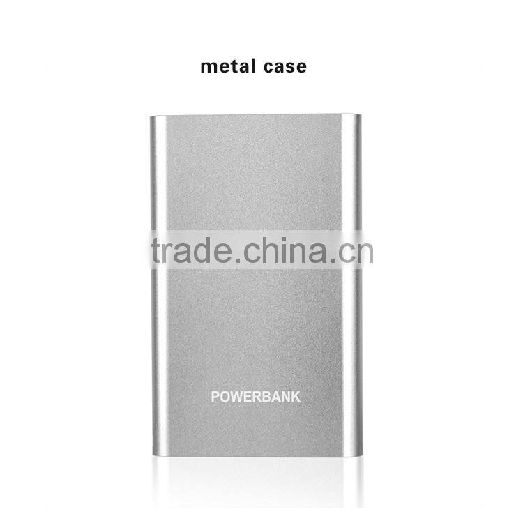 Hot selling universal aluminum usb 8000mah phone power bank