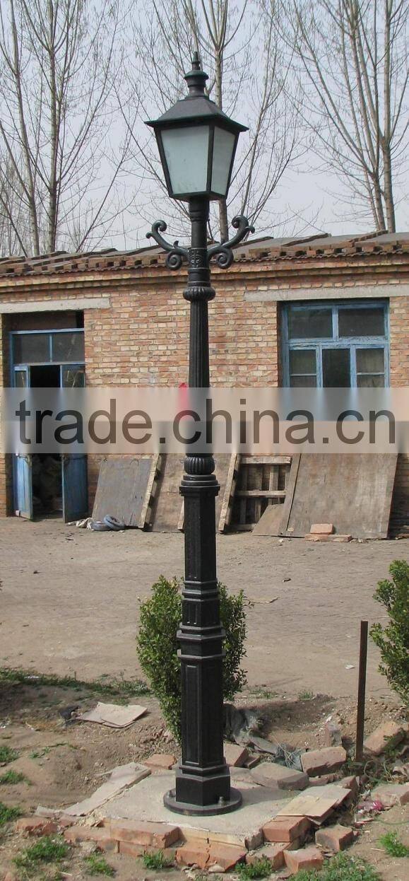 decorative steet lighting pole cast iron or aluminium