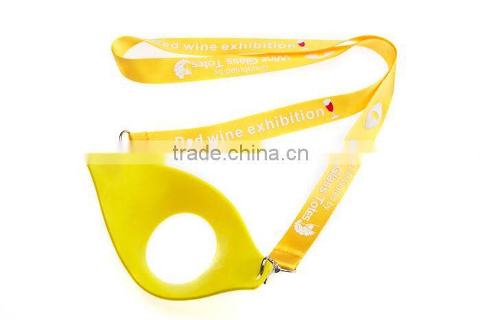 Popular Design Colorful Beer Wine Bottle Glass Holder Lanyard