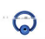 14 Gauge 5/16" Black Anodized Titanium Ball Captive Ring