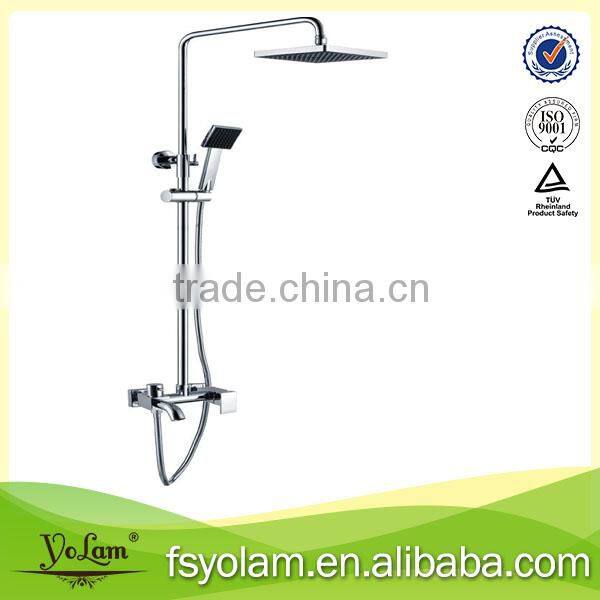 luxury chromed copper shower set/shower mixer