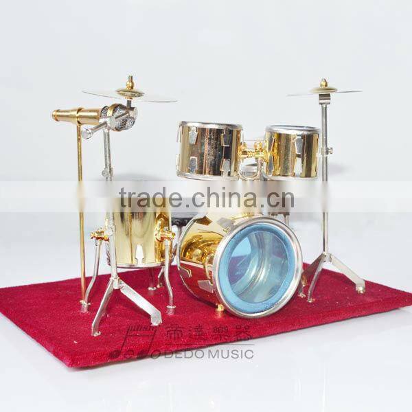 Goldplated Mini Drum,Mini Music Instruments