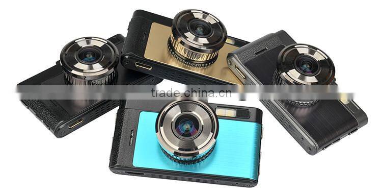 GT100/HD25 RoHS certificated H.264 HD rear view video 720P dual camera car camcorder