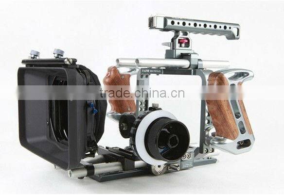 Tilta TT-BMC-07 dslr shoulder rig 15mm BMCC rig for BlackMagic Camera Cage + follow focus + 4*4 Carbon Matte box