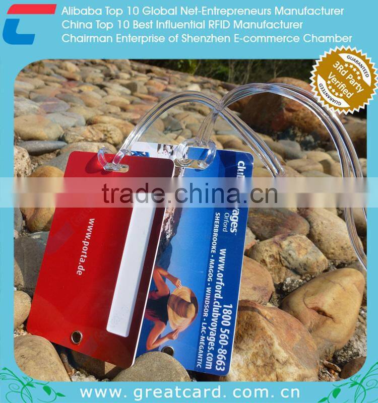 Professional factory free samples double Luggage Tag Sets Printing