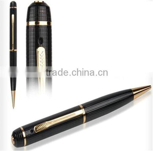 2015 newest black high quality cheap price CMOS 30fps 1080P Full HD pen hidden recorder camera USB interface with TF card 32GB