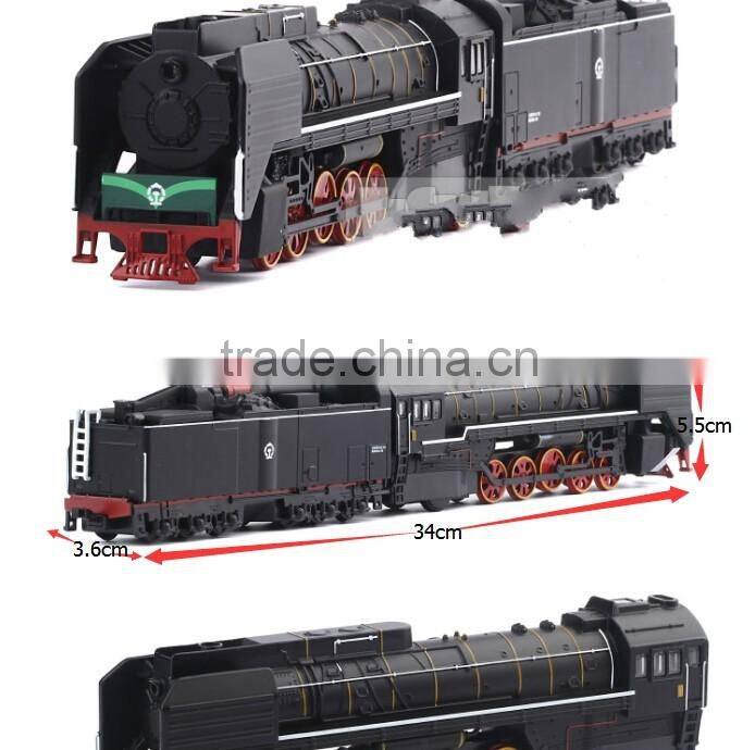 861WB classic retro-style alloy model train steam locomotive sound and light back toys HO scale 1:87