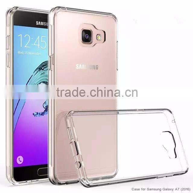 Samco Heavy Duty TPU Bumper Transparent for Samsung Galaxy A7 2016 Case Cover