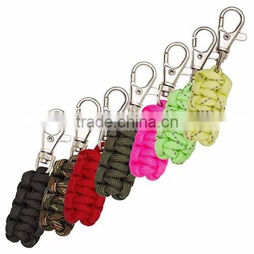 hot sale paracord zipper puller key rings zipper puller clothing and backpack zipper puller