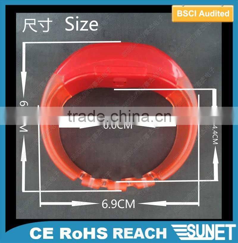 new arrival 2016 sound activated colorful flashing bracelet for sale