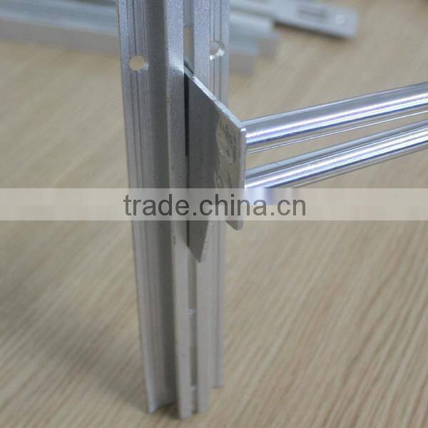 Wall Display Single Hole Slotted Aluminum Profile