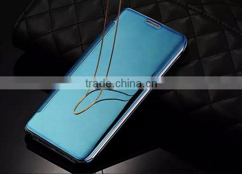 Top Grade For Samsung Note 5 Transparent Mirror View Smart Cover