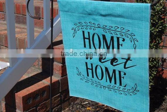 Wholesale outdoor cheap custom burlap garden flags blank