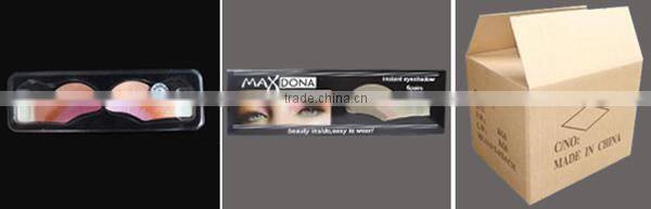 Eye temporary tattoo sticker made with eye shadow