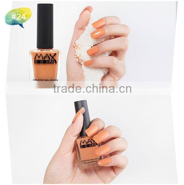 2016 new fashion peel off water based nail polish accept OEM