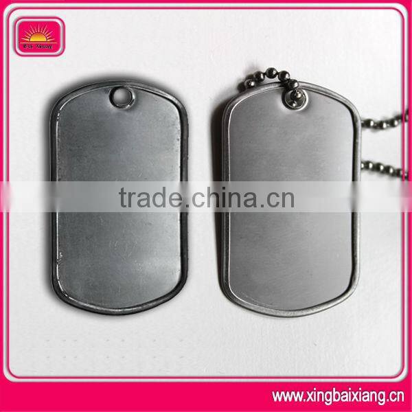 Custom aluminum metal cheap dog tags for men