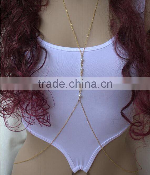 2015 new fashion wearable body chain jewelry