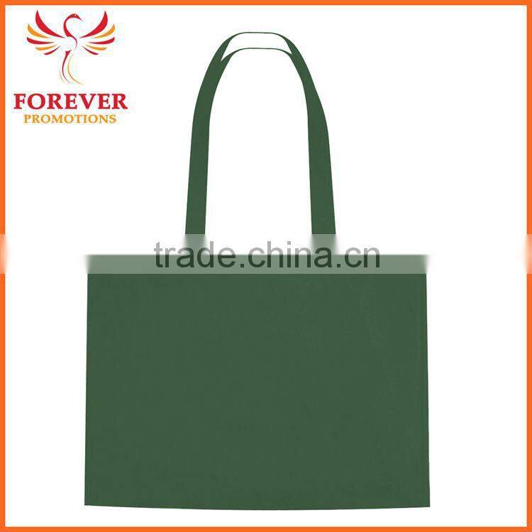 Promotional Cheap Non-woven Blank Tote Bag With Cross Stitching On Handles