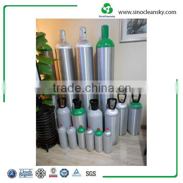 Aluminum Gas Cylinder for CO2 Oxygen Industrial Specialty Gas High Purity Gas
