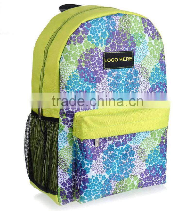 Hydrangea Backpack Young Girls Sathel Fancy Backpack