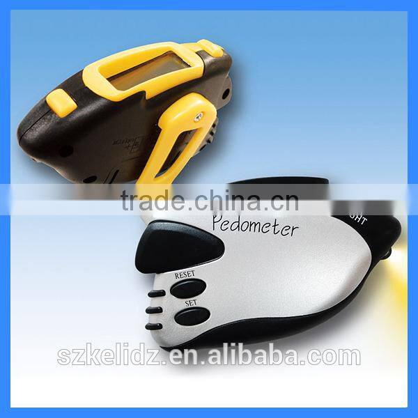 Multifunction Pedometer with LED light,Pedometer with belt clip