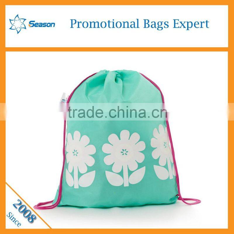 Wholesale bulk drawstring bags fabric shopping bag foldable shopping bag