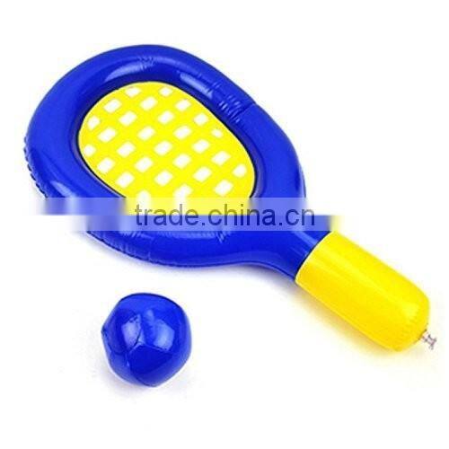 non phthalate kids small sport toy inflatable racket and ball toy
