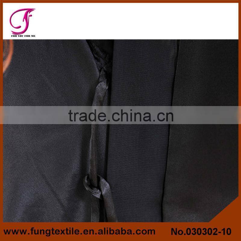 030302 New Style Plain Long Satin Robe