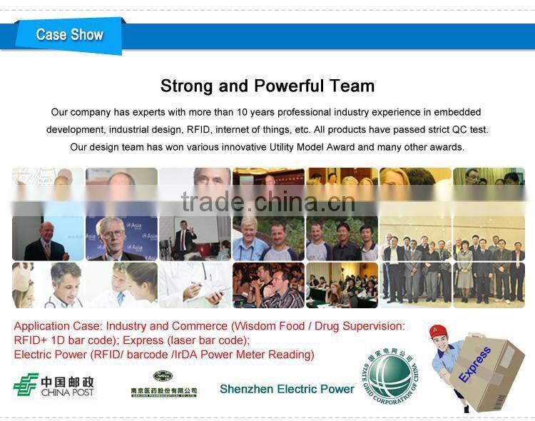 2015 NEW Portable 1D 2D Android Bluetooth RFID Reader for Tablet and All Phones