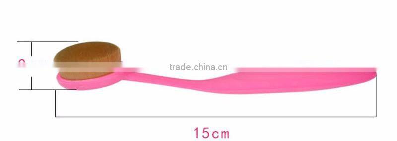 2016 Best Seller Colorful Handle Toothbrush Shape Foundation Brush BB Cream Brush With Cover Lid