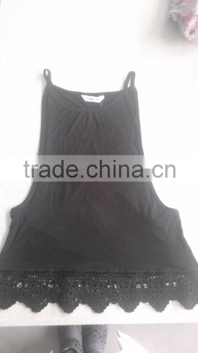 Popular high quality Lady's Cotton Spandex Sun-top for Summer