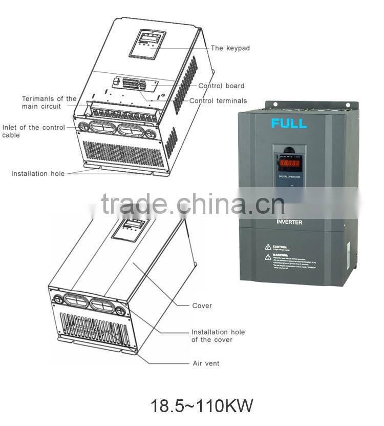 220v ac output 3 phase power inverter