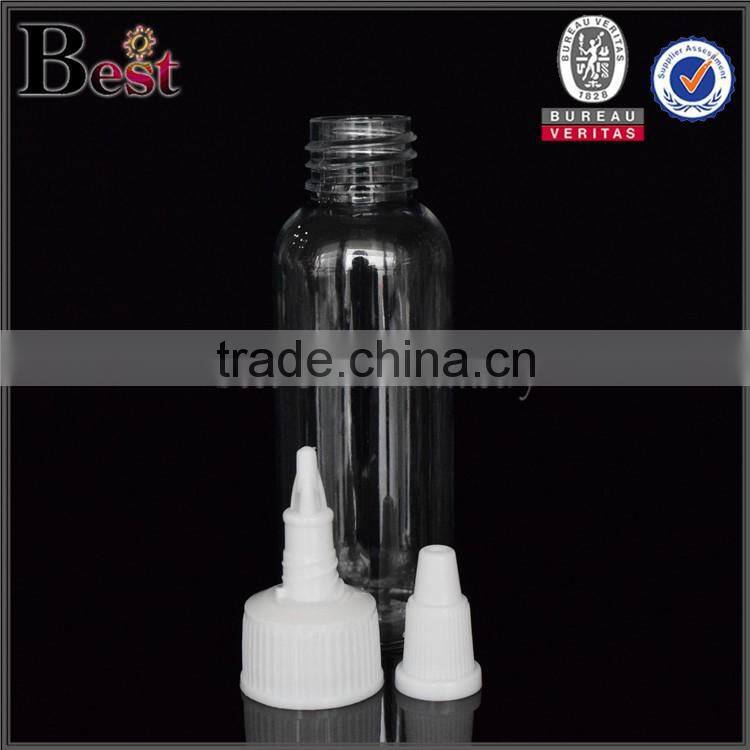 30ml clear PET plastic unicorn bottle dropper e-juice e liquid or smoke