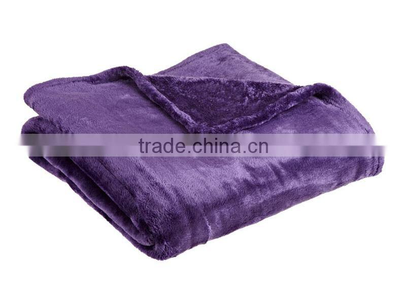 100% Polyester travel fleece airline blanket
