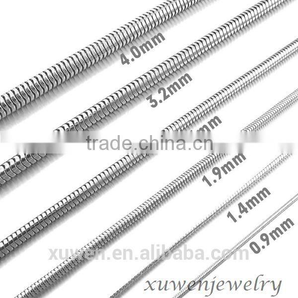 1mm width womens high polished small thin stainless steel jewelry chain