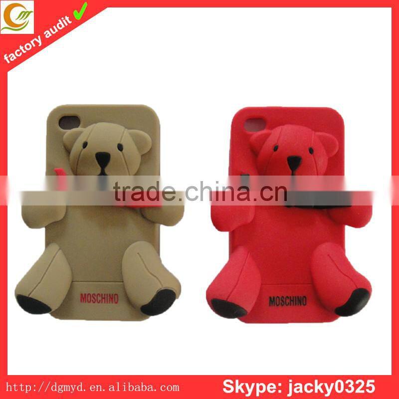 factory supply good price hot sale animal shaped silicone phone case