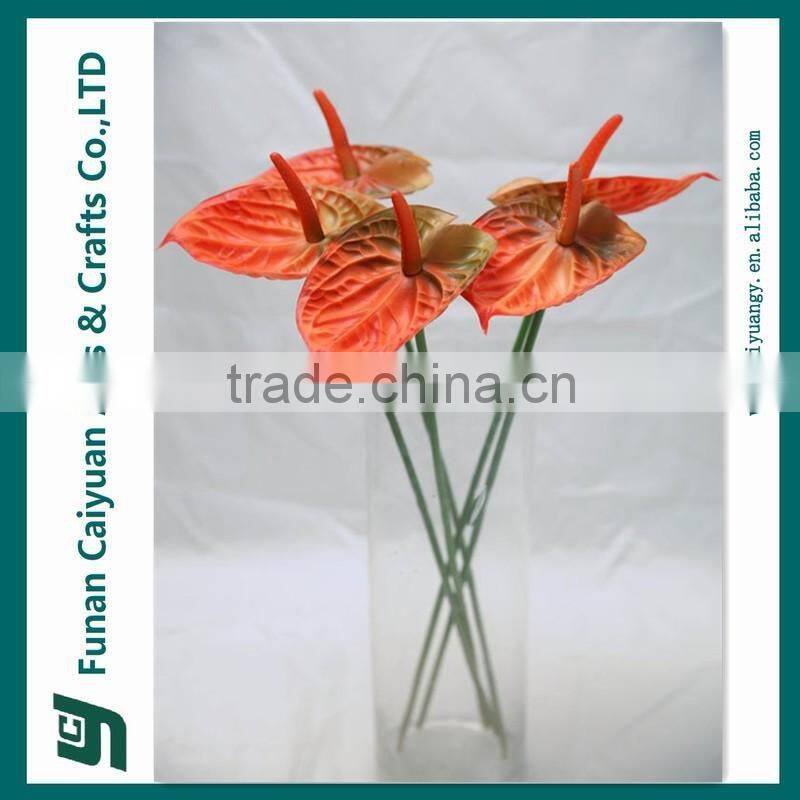 Anthurium real touch handmade decorative artificial flower