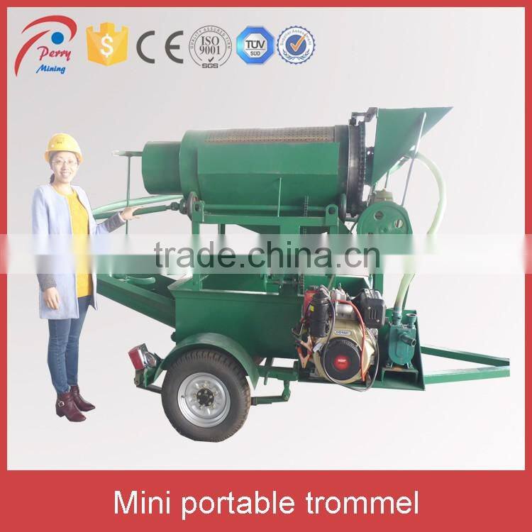 GT Series Ghana Mining Portable Mini Gold Trommel Wash Plant