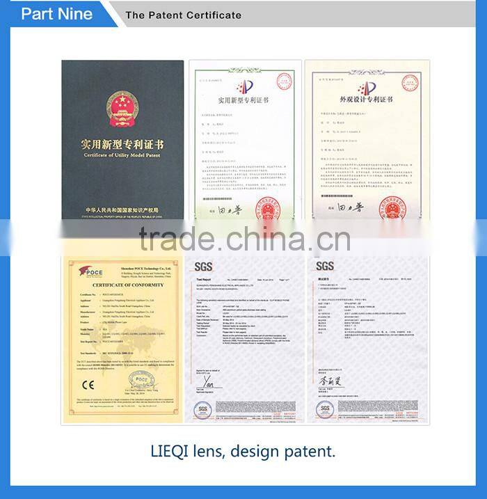 High Quality Phone Accessary Optical Glass / ABS Clip Universal 8X Telephoto Lens