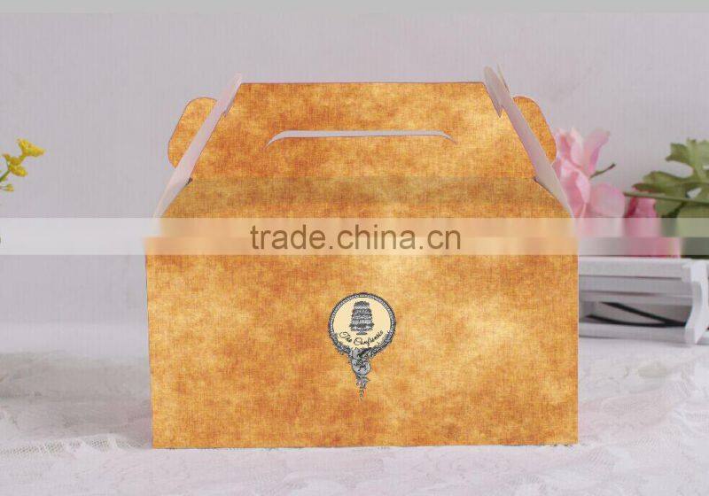 Custom wholesale vintage cake paper box high quality small packaging box