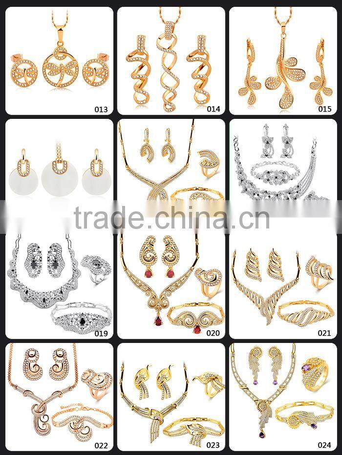 Wedding Jewelry 2016 Ring Earing Bracelet Necklace Sets For Women