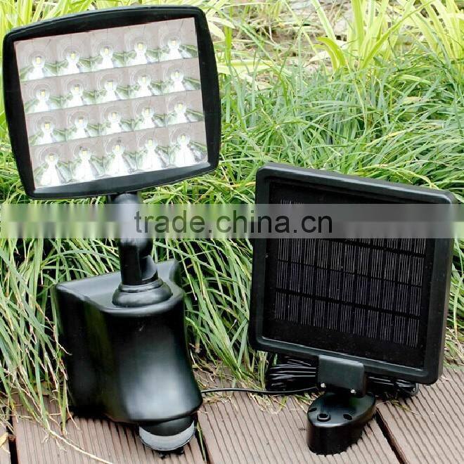 Singapore, Battery powered Solar Wall Light with Infrare Sensor, compact exterior wall Luminaire powered by solar energy